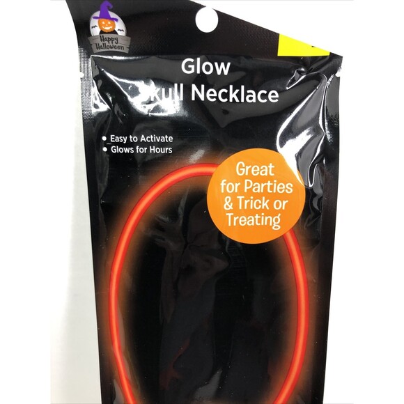 Glow Skull Necklace Easy to Activate Glows for Hours - Picture 3 of 7